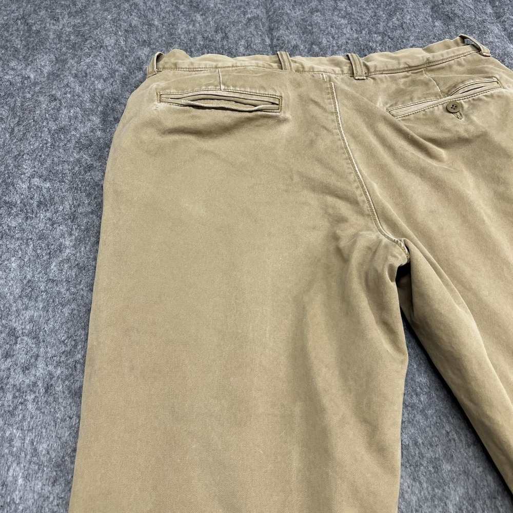 Vintage J Crew Pants Mens 32x30 Beige Khaki Flannel Lined Chino Winter Thermal - Picture 8 of 16